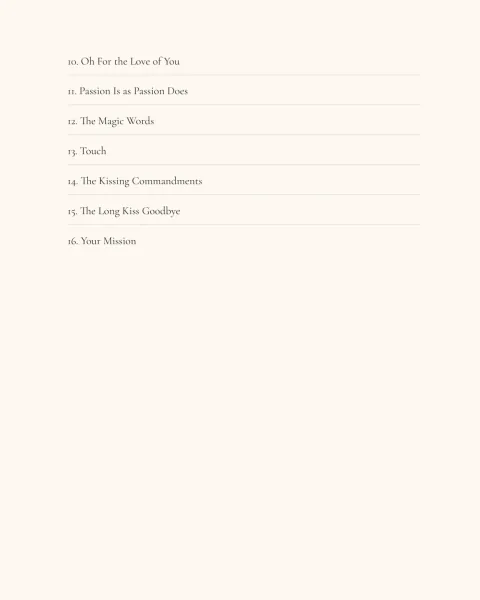 The contents page listing chapters 10 through 16