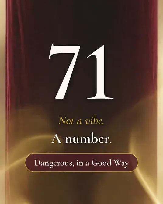 Sample Kiss Test score screen: 71, Dangerous, in a Good Way