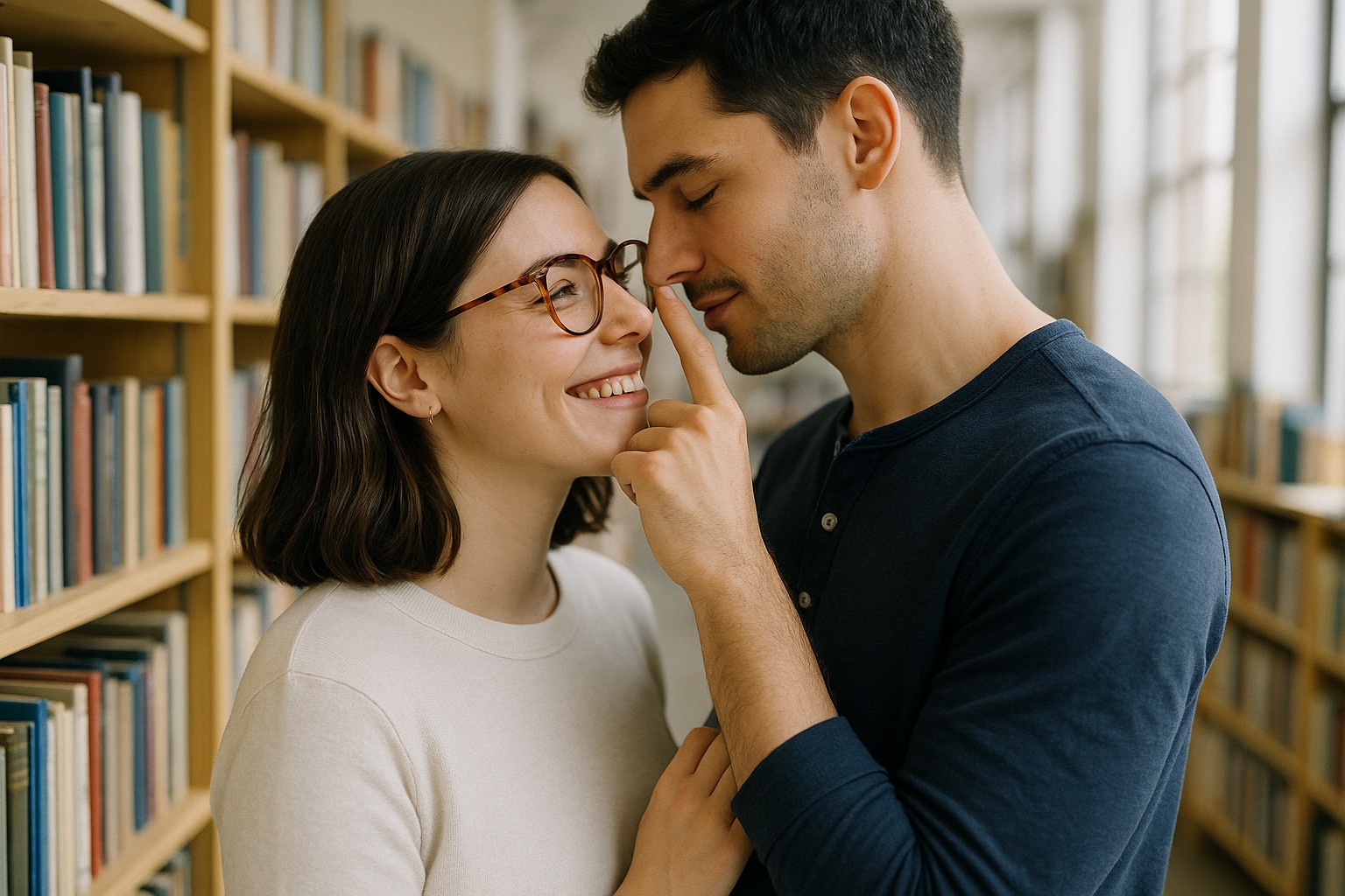 How to Kiss with Glasses On (Without the Awkward Bump)